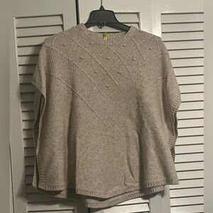 LOFT Light Gray Textured Sweater